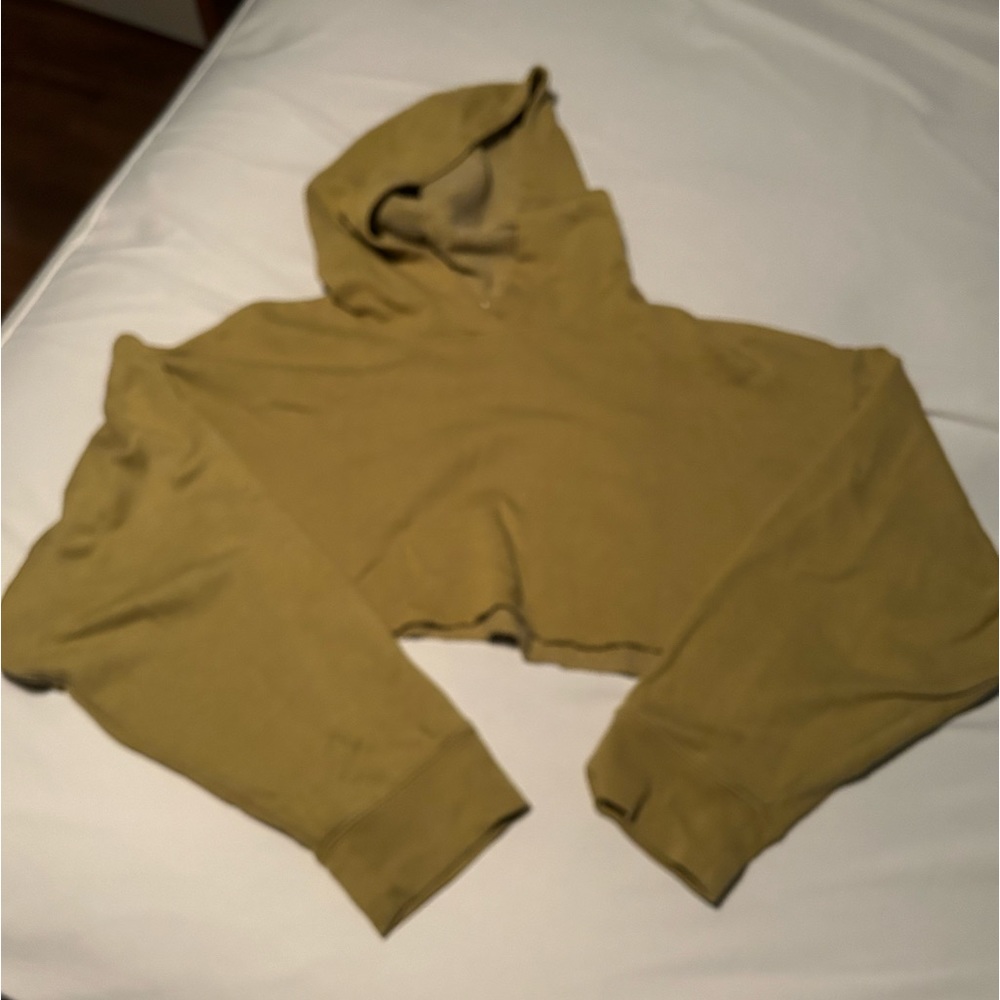 PINK crop top hoodie, super comfy (bought an xl for it to be oversized)